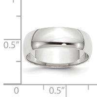 14KW 6mm LTW Half Round Band-WHRL060