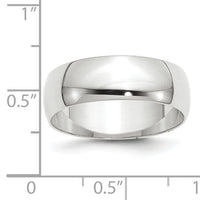 14KW 7mm LTW Half Round Band-WHRL070