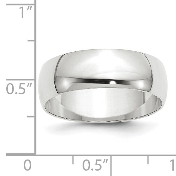 14KW 7mm LTW Half Round Band-WHRL070