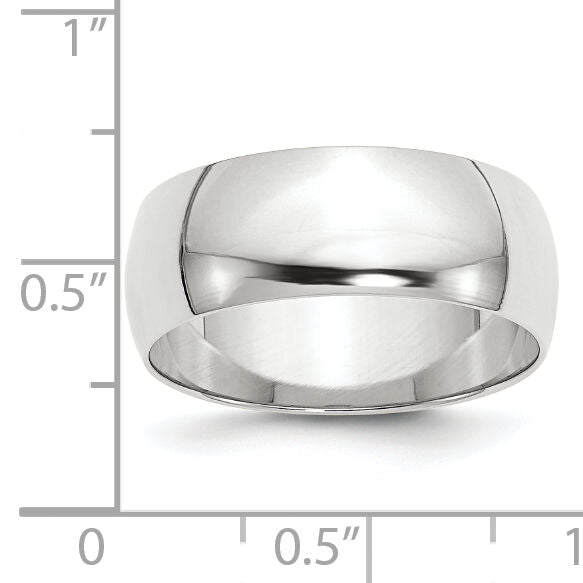 14KW 8mm LTW Half Round Band-WHRL080