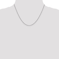 14k White Gold .9mm Box with Lobster Clasp Chain-WLB-18