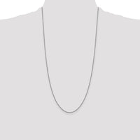 14k White Gold .9mm Box with Lobster Clasp Chain-WLB-28