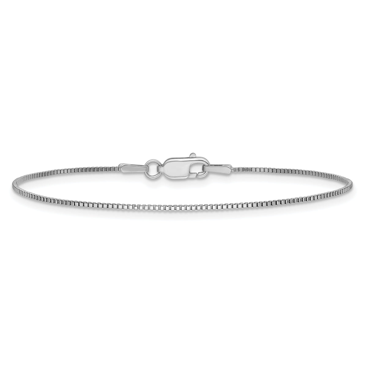 14k White Gold .95mm Box Chain-WLB095-7