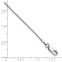 14k White Gold .95mm Box Chain-WLB095-7