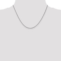 14k White Gold 1.05mm Box Chain-WLB105-18