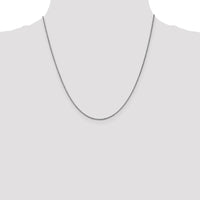 14k White Gold 1.05mm Box Chain-WLB105-20