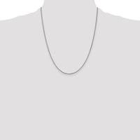 14k White Gold 1.05mm Box Chain-WLB105-22