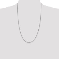 14k White Gold 1.05mm Box Chain-WLB105-26