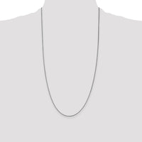 14k White Gold 1.05mm Box Chain-WLB105-28