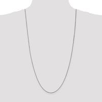 14k White Gold 1.05mm Box Chain-WLB105-30