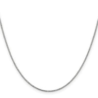 14k White Gold 1.1mm Box Chain-WLB110-30