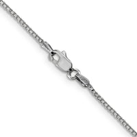 14k White Gold 1.1mm Box Chain-WLB110-26