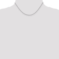 14k White Gold 1.1mm Box Chain-WLB110-14