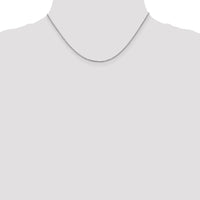 14k White Gold 1.1mm Box Chain-WLB110-16