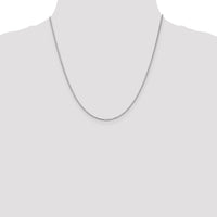 14k White Gold 1.1mm Box Chain-WLB110-20
