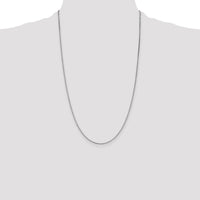 14k White Gold 1.1mm Box Chain-WLB110-26