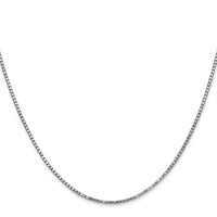 14k White Gold 1.3mm Box Chain-WLB125-16