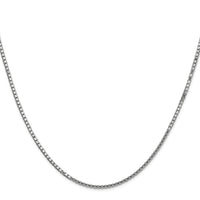 14k White Gold 1.5mm Box Chain-WLB150-26