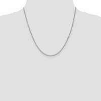 14k White Gold 1.5mm Box Chain-WLB150-20