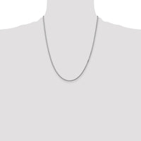 14k White Gold 1.5mm Box Chain-WLB150-22