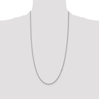 14k White Gold 1.5mm Box Chain-WLB150-28