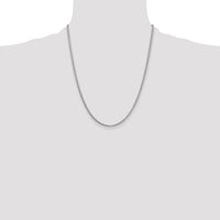 14k White Gold 1.9mm Box Chain-WLB200-22