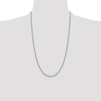 14k White Gold 1.9mm Box Chain-WLB200-26