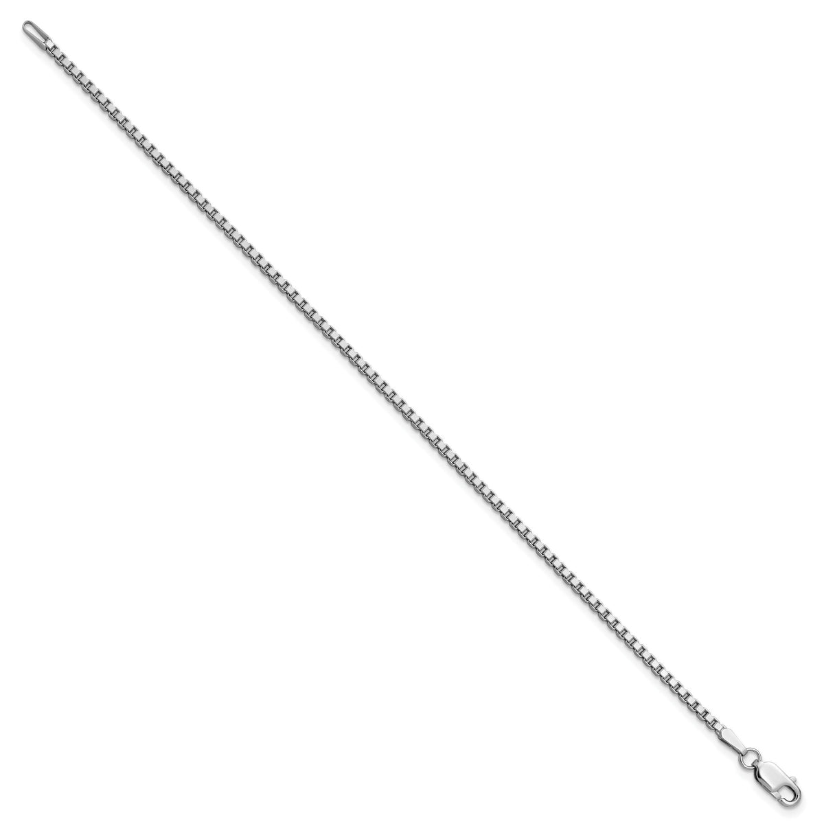 14k White Gold 1.9mm Box Chain-WLB200-7