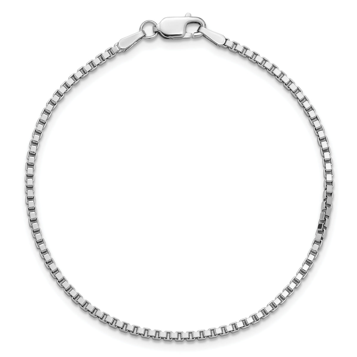 14k White Gold 1.9mm Box Chain-WLB200-7