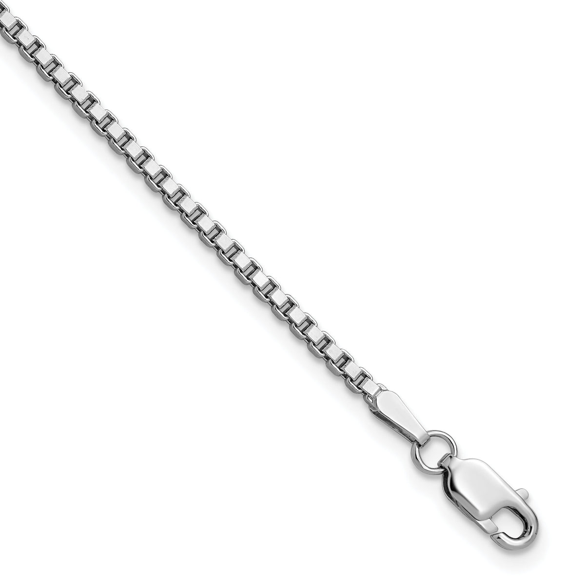 14k White Gold 1.9mm Box Chain-WLB200-7