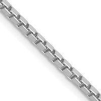 14k White Gold 1.9mm Box Chain-WLB200-26