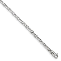 14k WG Hand Polished 3.5mm Fancy Link Chain-WLK708-7.25