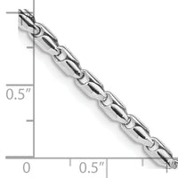 14k WG Hand Polished 3mm Fancy Link Chain-WLK709-22