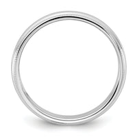14KW 3.5mm Milgrain Half Round Band-WM035