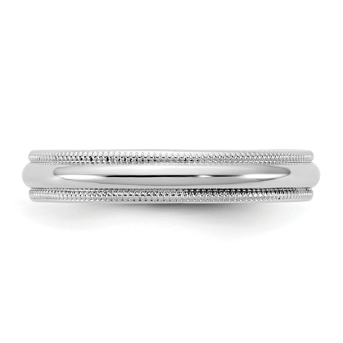14KW 3.5mm Milgrain Half Round Band-WM035