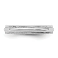 14KW 3.5mm Milgrain Half Round Band-WM035