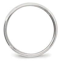 14KW 6mm Milgrain Half Round Band-WM060