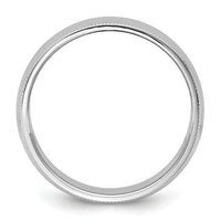 14KW 7mm Milgrain Half Round Band-WM070