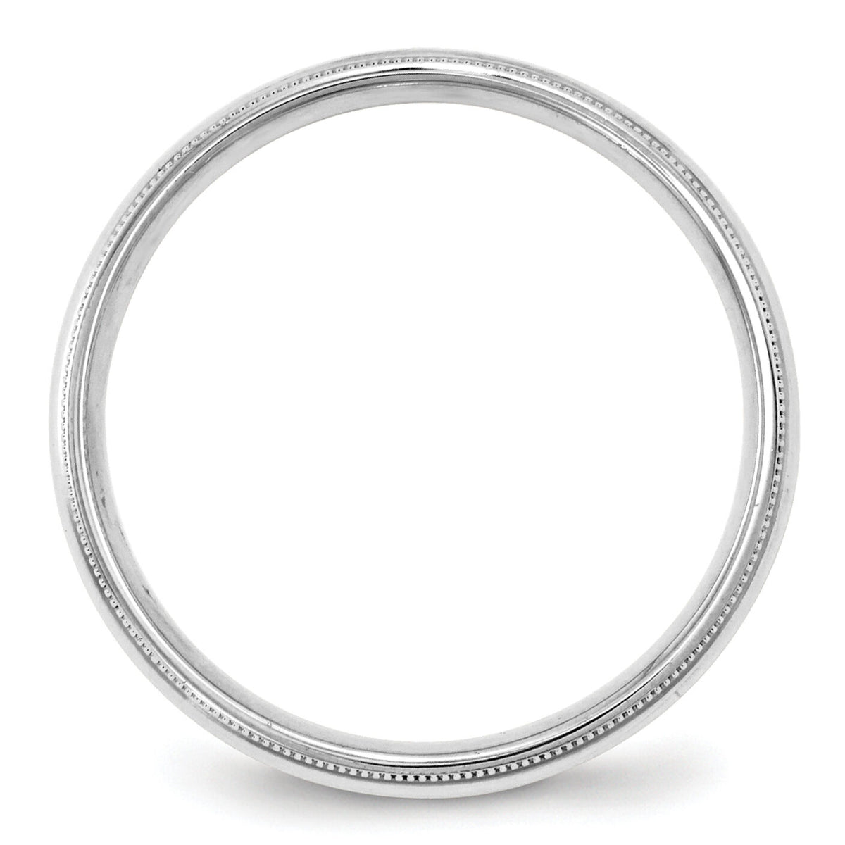 14KW 4mm Milgrain Comfort Fit Band-WMC040