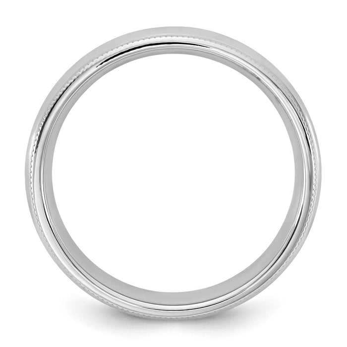 14KW 4.5mm Milgrain Comfort Fit Band-WMC045