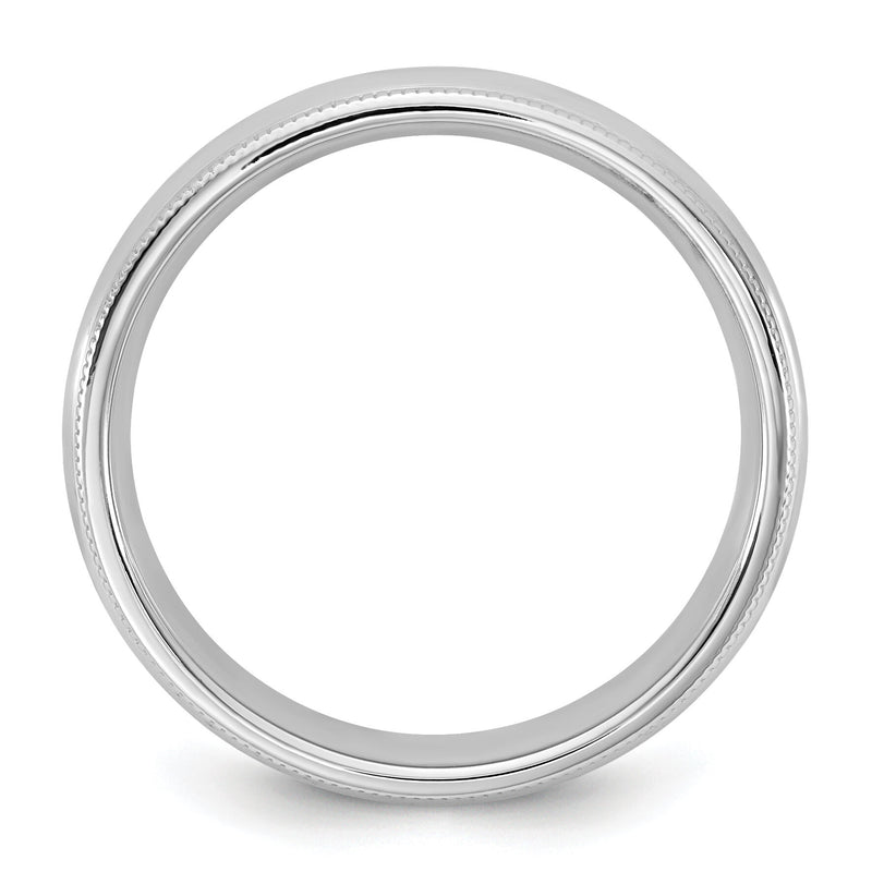 14KW 4.5mm Milgrain Comfort Fit Band-WMC045