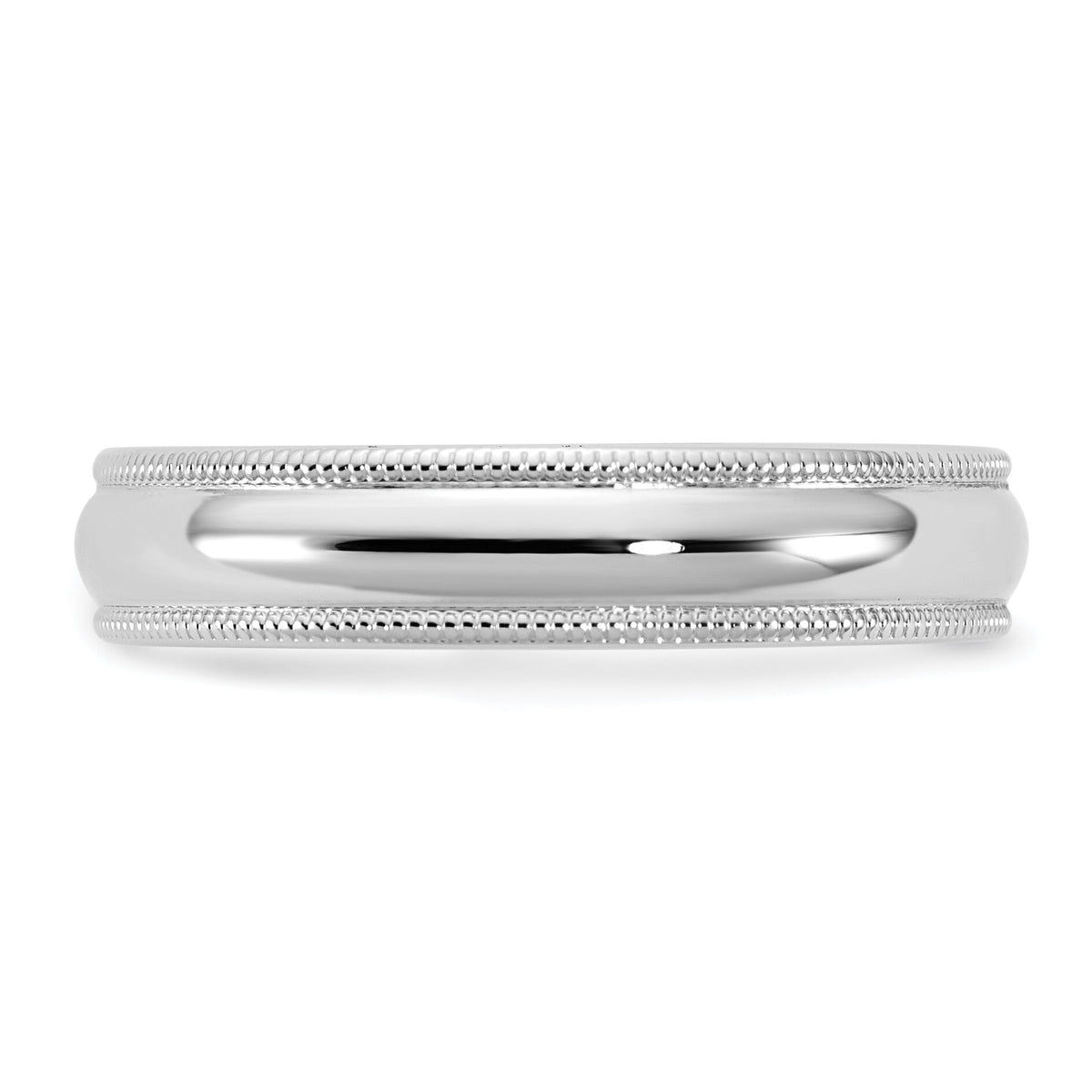 14KW 4.5mm Milgrain Comfort Fit Band-WMC045