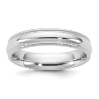 14KW 4.5mm Milgrain Comfort Fit Band-WMC045