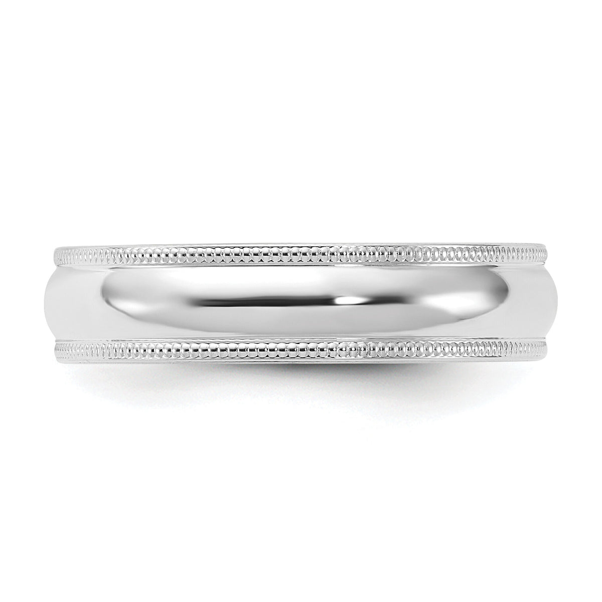 14KW 5mm Milgrain Comfort Fit Band-WMC050
