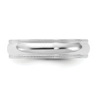 14KW 5mm Milgrain Comfort Fit Band-WMC050