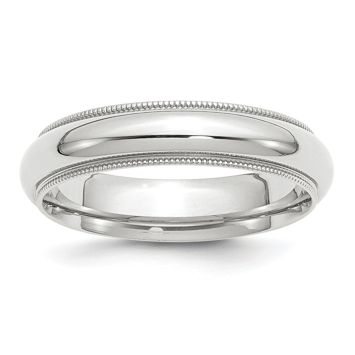 14KW 5mm Milgrain Comfort Fit Band-WMC050
