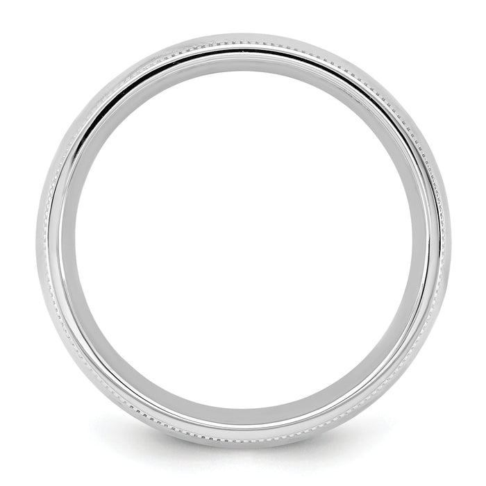 14KW 5.5mm Milgrain Comfort Fit Band-WMC055