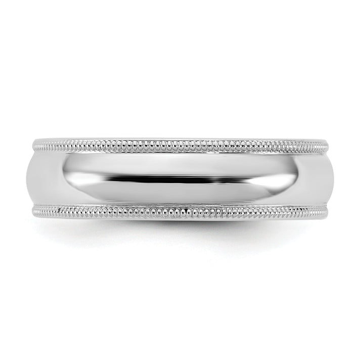 14KW 5.5mm Milgrain Comfort Fit Band-WMC055
