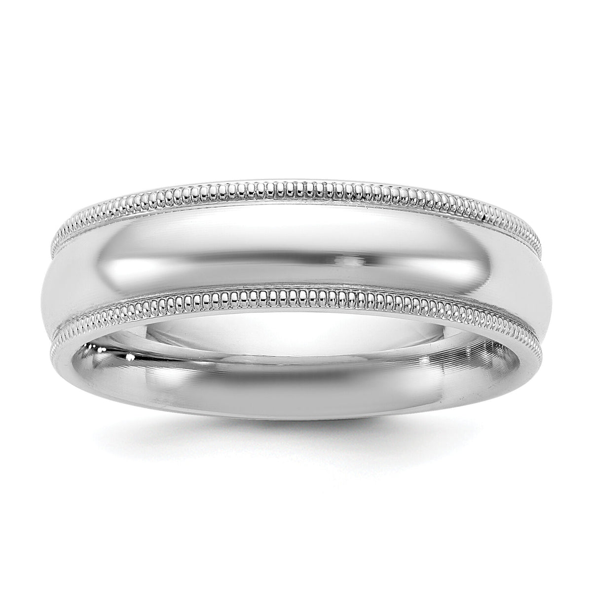 14KW 5.5mm Milgrain Comfort Fit Band-WMC055