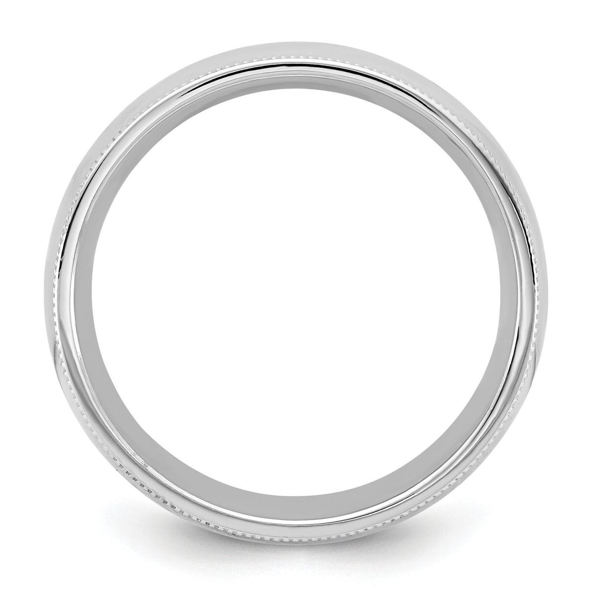 14KW 6.5mm Milgrain Comfort Fit Band-WMC065